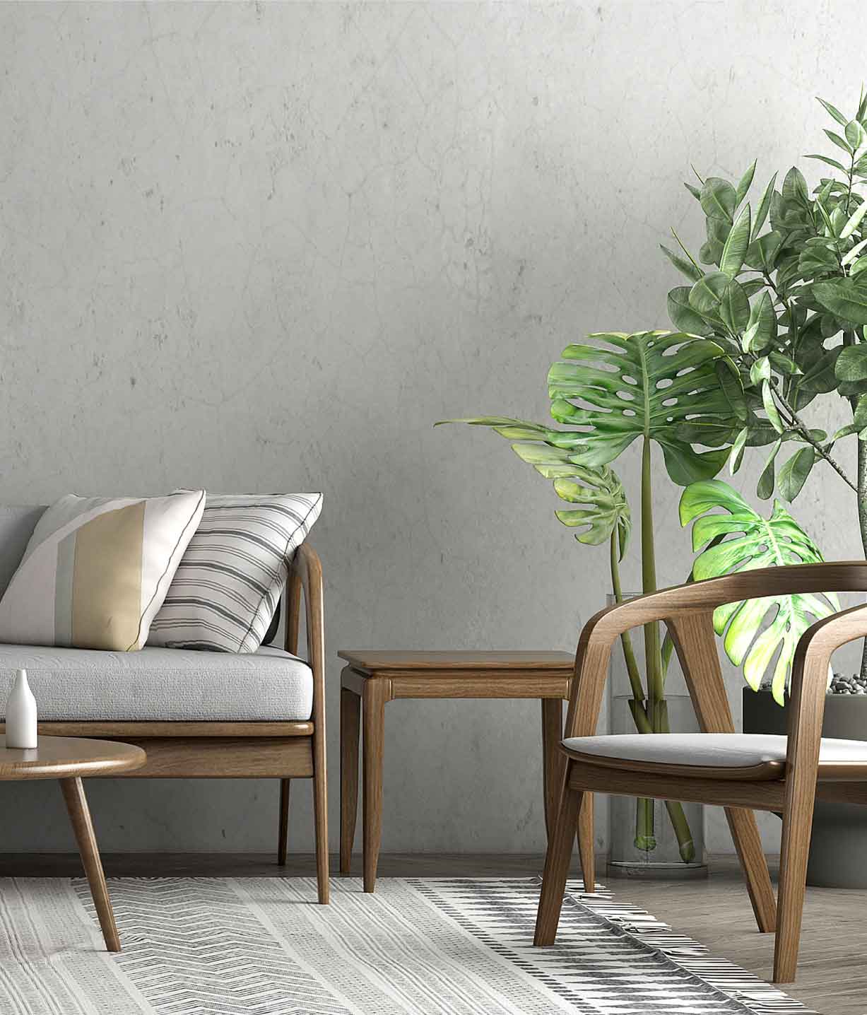 Pflanzen mit Couch und Stuhl für Smartphone